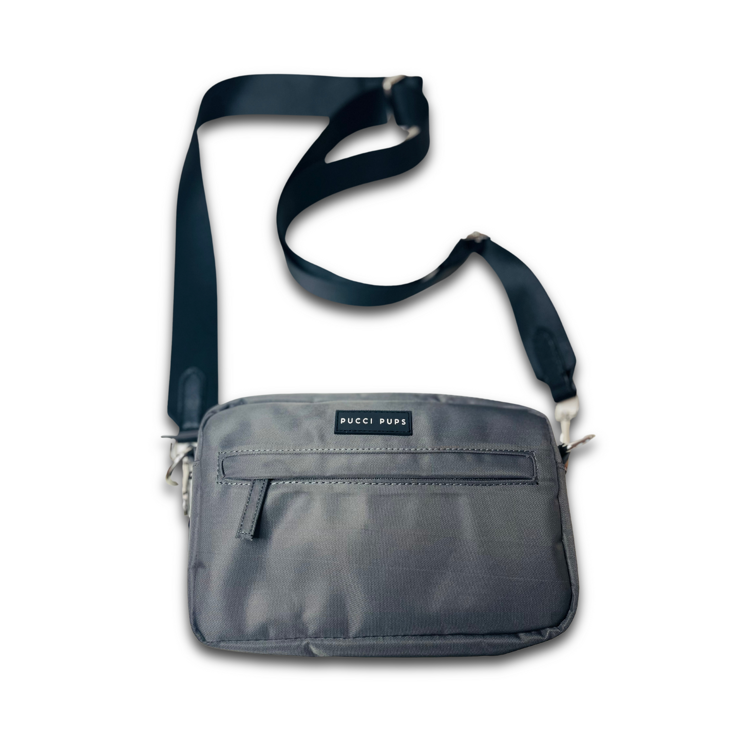 Dog Walking Bag & Purse – Grey with Strap of Choice