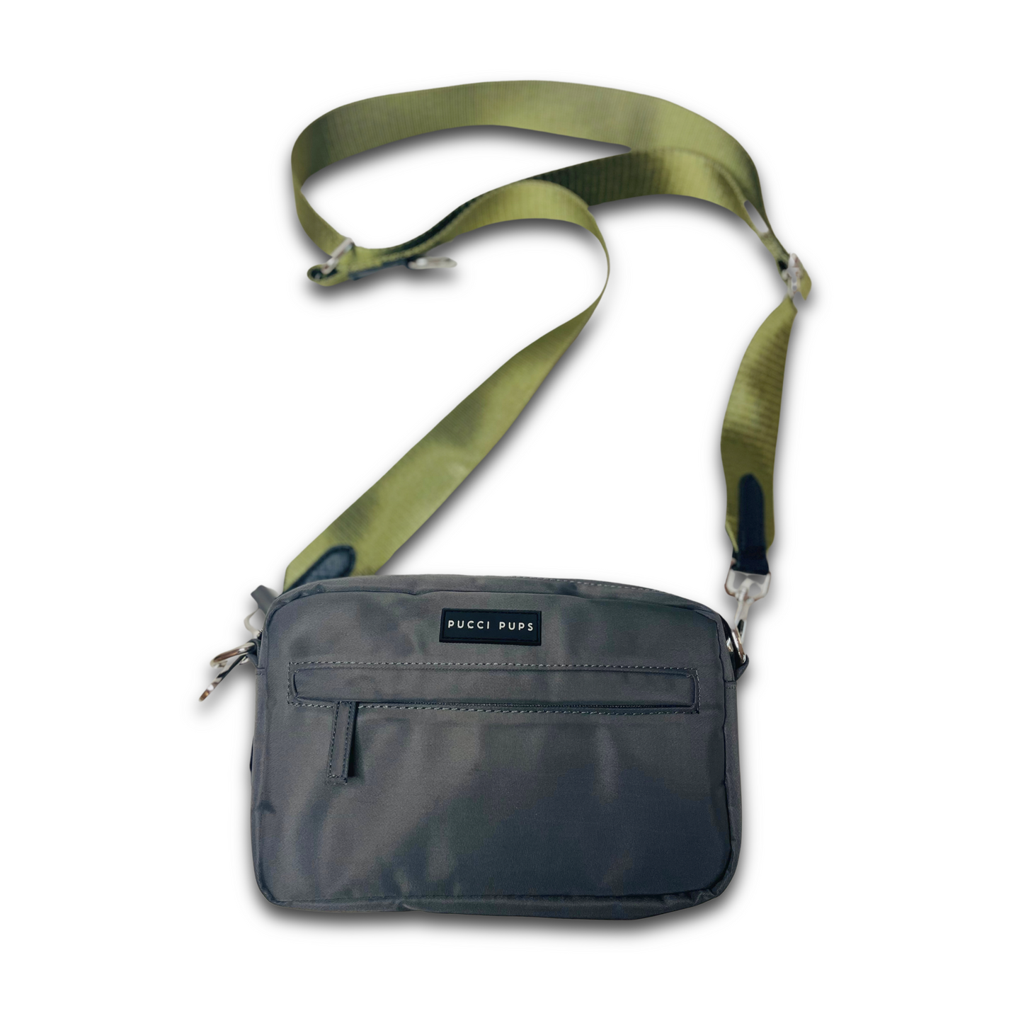 Dog Walking Bag & Purse – Grey with Strap of Choice