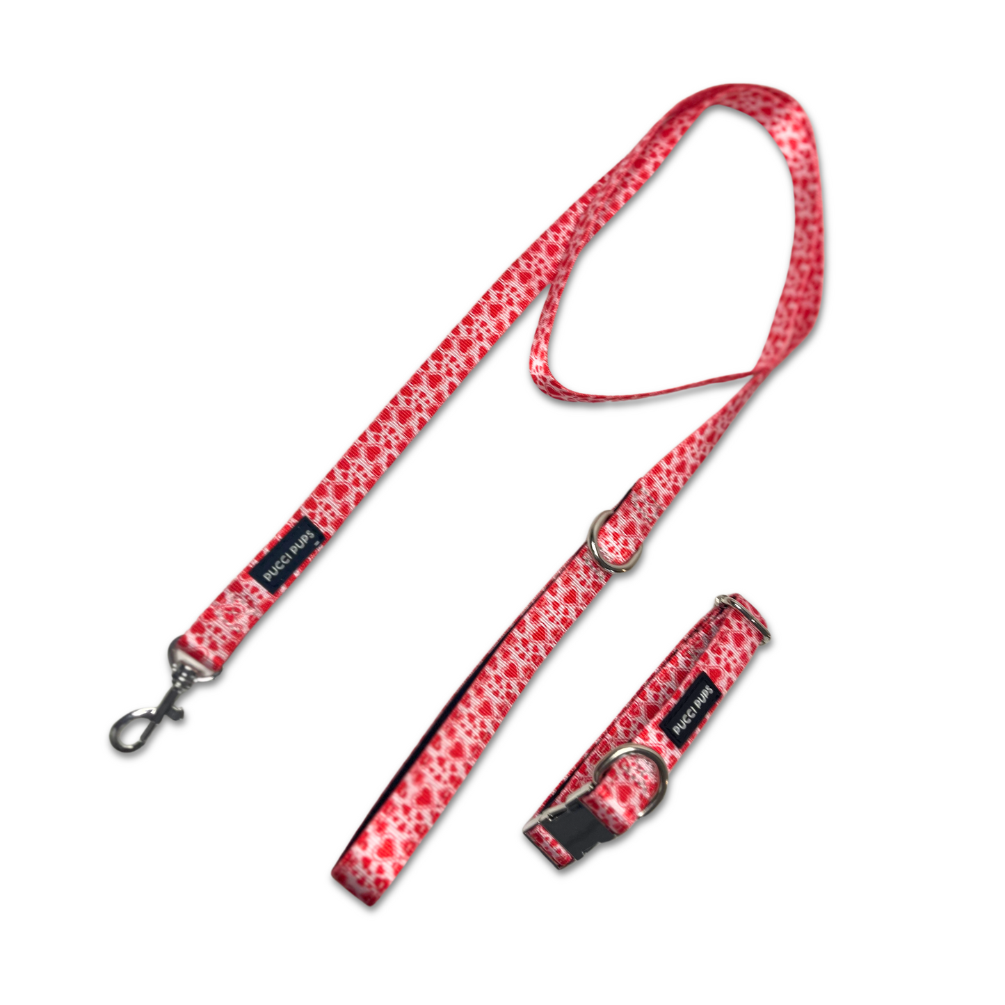 Dog Walking Collar & Lead Set – Heart