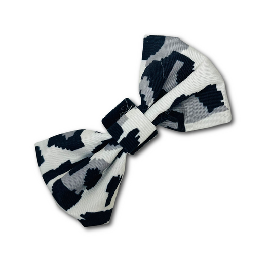 Dog Walking Dickie Bow – Grey Leopard