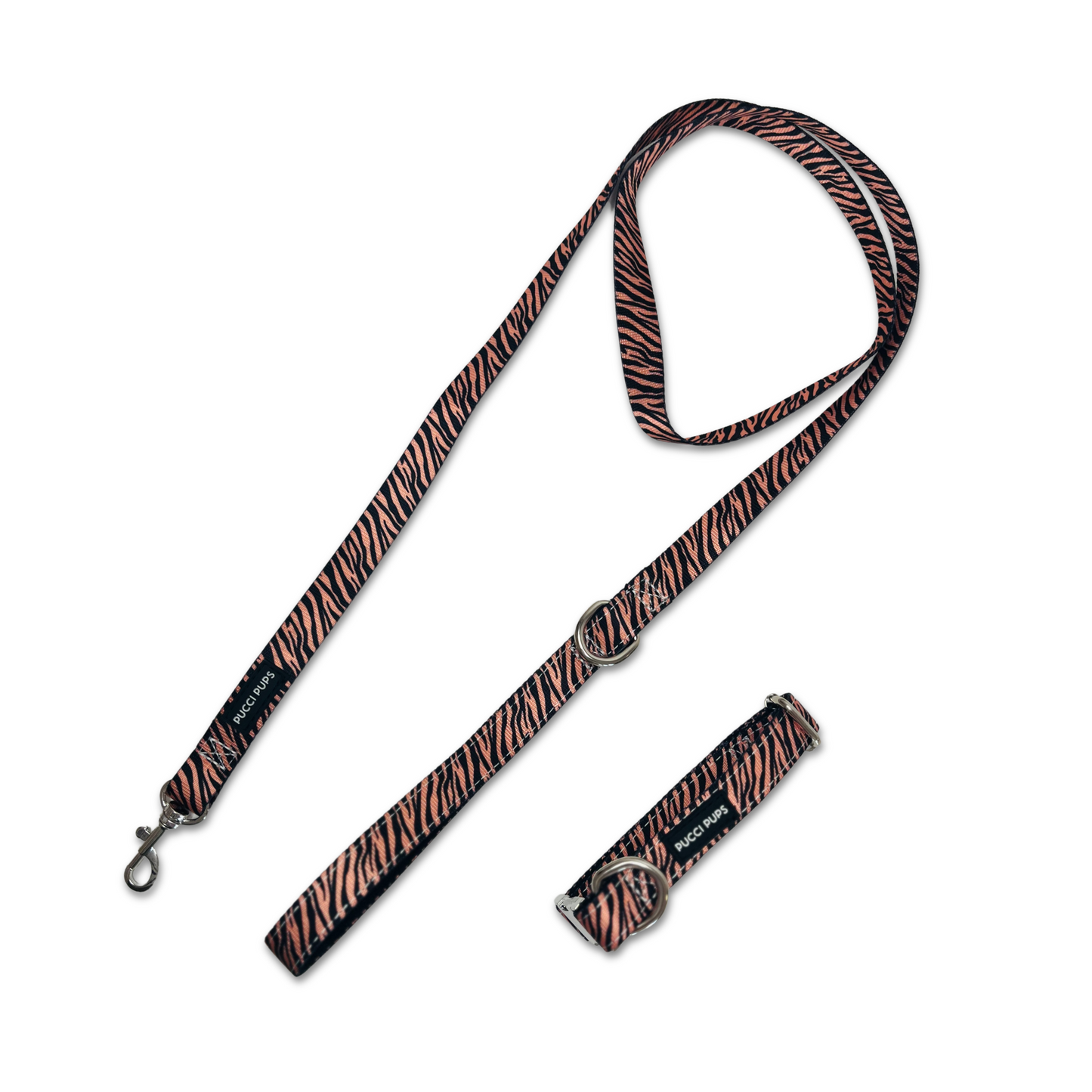 Dog Walking Collar & Lead Set – Tiger